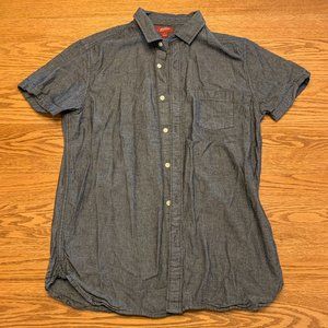 Dark Grey Button Up T-shirt Arizona